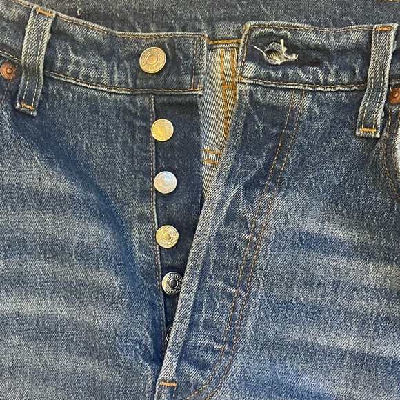 Levi 501 straight leg high rise jeans - Picture 3 of 6